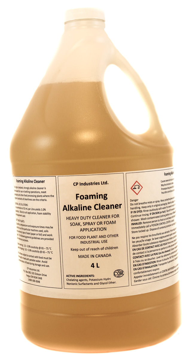 CP Industries Foaming Alkaline Cleaner - heavy duty cleaner for soak, spray or foam application