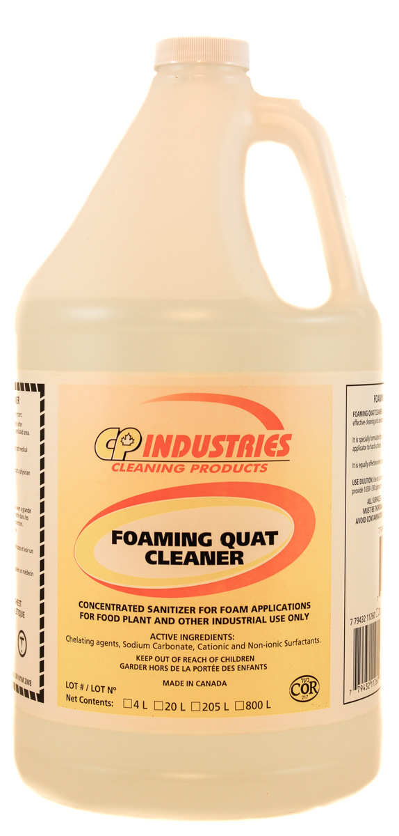 CP Industries Foaming Quat Cleaner - high foaming, high detergency quaternary cleaner