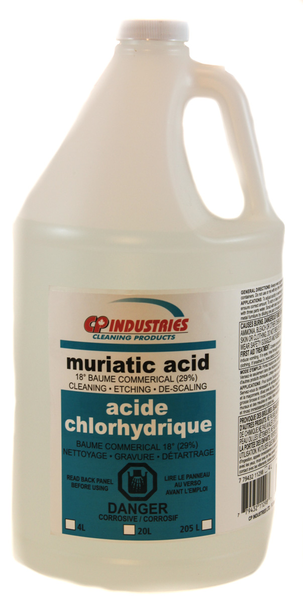 CP Industries: Muriatic Acid for cleaning, etching and de-scaling