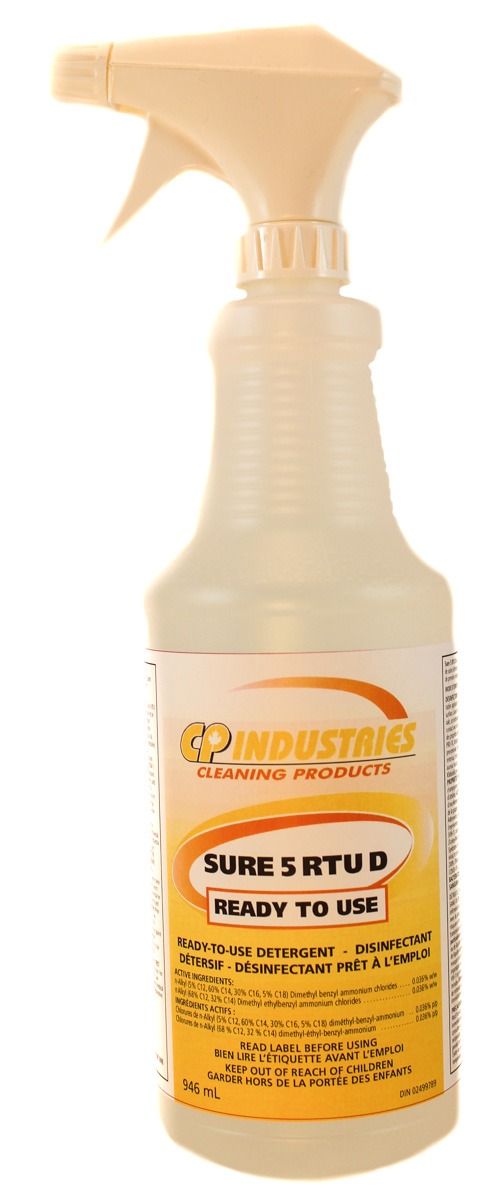 CP Industries: Sure 5 RTU D ready to use detergent and disinfectant